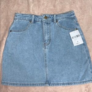 Light blue jean skirt